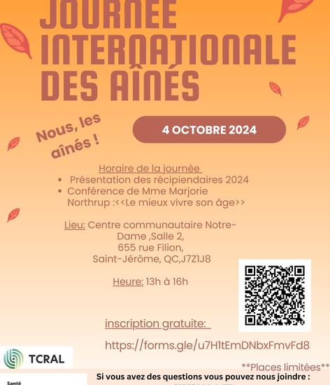 Journée internationale des aînées